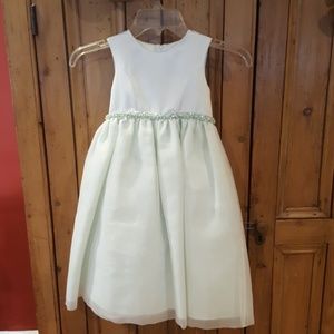 size 5 girls light green dress